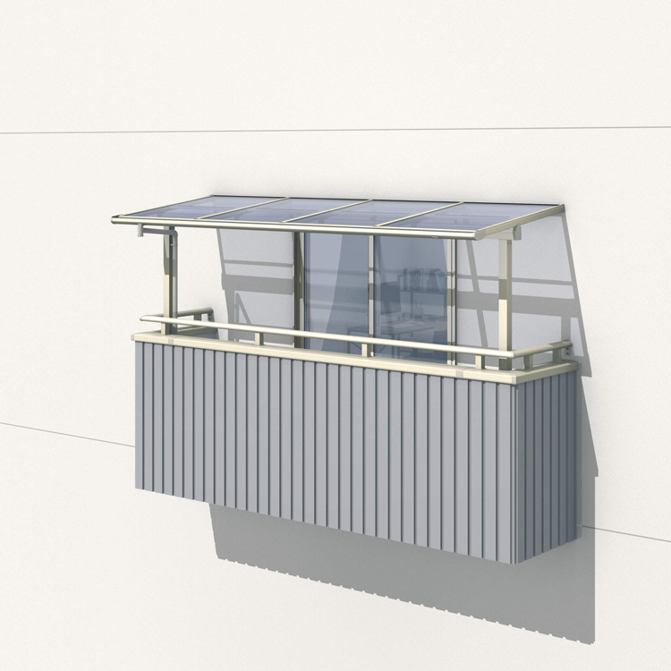 レボリューA 2階 F型 関東間・出幅移動式(１間６尺)ポリカ(かすみ調)屋根パネル